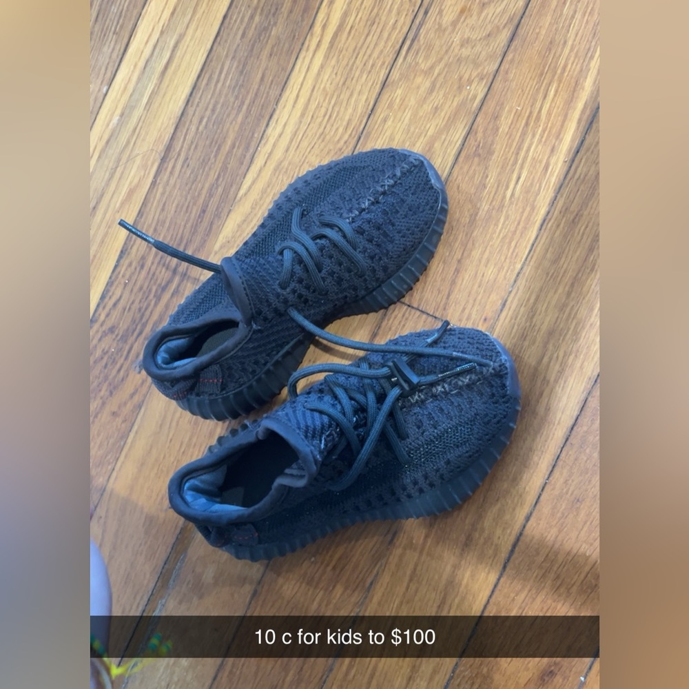 Yeezy black toddler